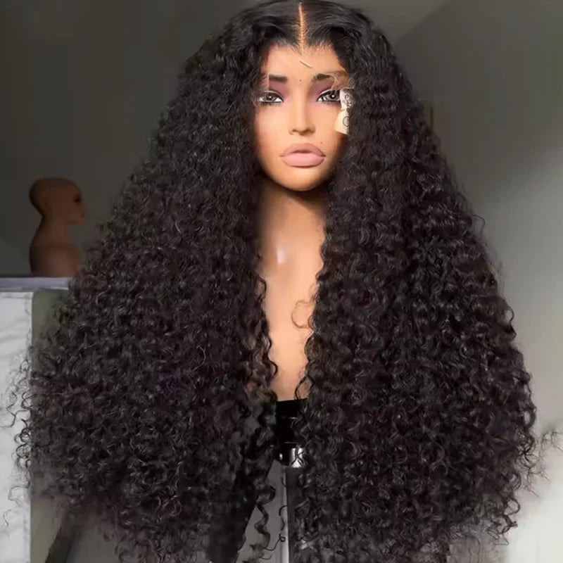 Perismoda 300% Density Spanish Curly 13X4 Lace Front Wig Virgin Human Hair Pre Plucked HD Lace Wigs